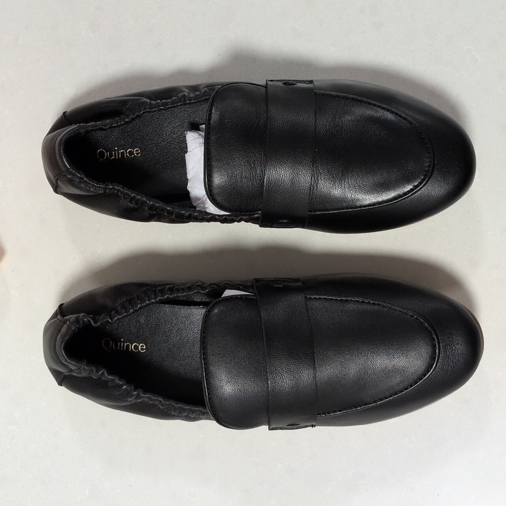 Quince Italian Leather Soft Loafers NWOT - Picture 3 of 7